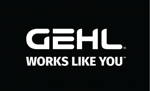 Logo GEHL Works Like You Blanc
